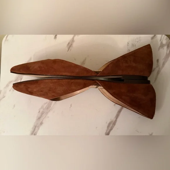 Sam Edelman Rodney d’Orsay Flat, Brown Suede, Size 9-1/2, NWOB - Picture 3 of 10